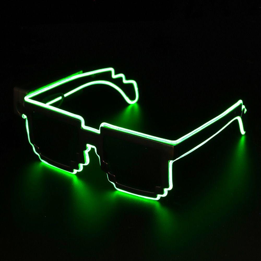 Wireless LED Light-up Glasses Glow In the Dark Neon Rave Shades  for Adult Kids