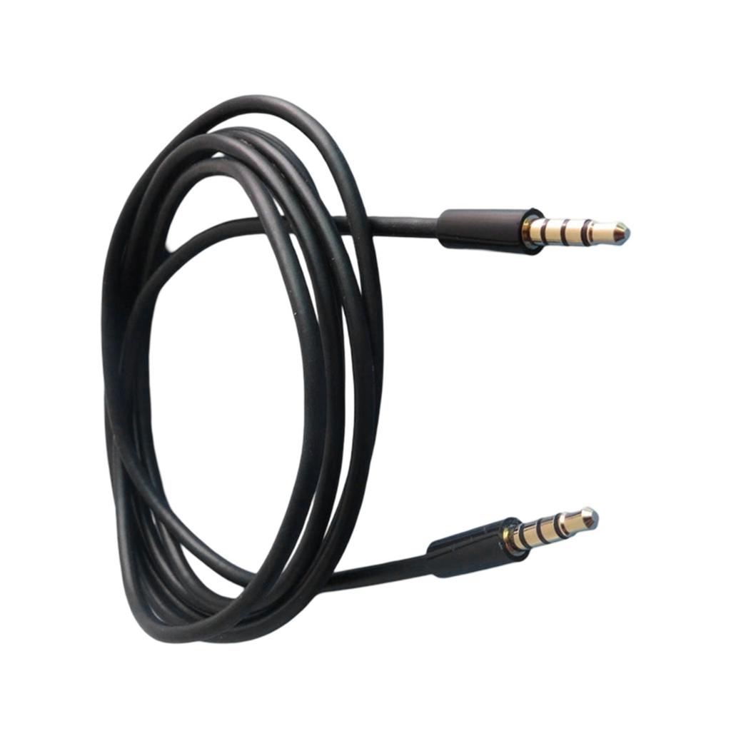 3.5mm Male To Male Auditory Cable 4 Pole Gold Plated for Stereo and Microphone Wide Compatibility For Car Headphone