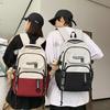 New Student Schoolbag Men's Korean Version Contrasting Color Backpack Women's Fashion Ins Trendy College Students' Large Capacity Backpack