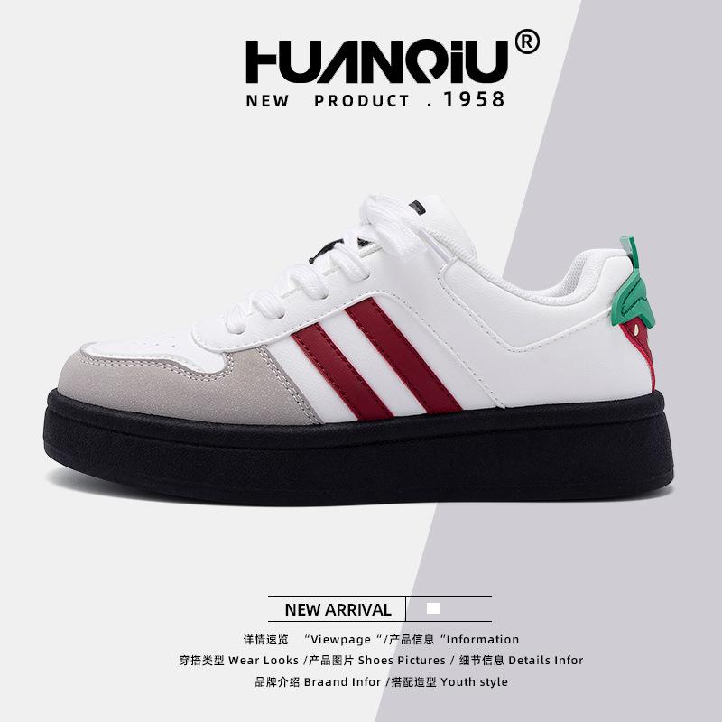 Global Original Little White Shoes for Women ZHQ68119X Spring New Versatile Thick-soled Niche Casual Sports Board Shoes for Women