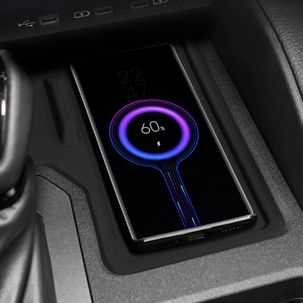 Силиконовый противоскользящий коврик, водонепроницаемый, нескользящий, консольный коврик для Toyota Prado 2024-2025, защитный коврик с беспроводной зарядкой