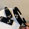 Vintage Rhinestone Velvet Sponge Headband Niche Design Headband Female Hairpin Broken Hair Clamp Hair Accessories