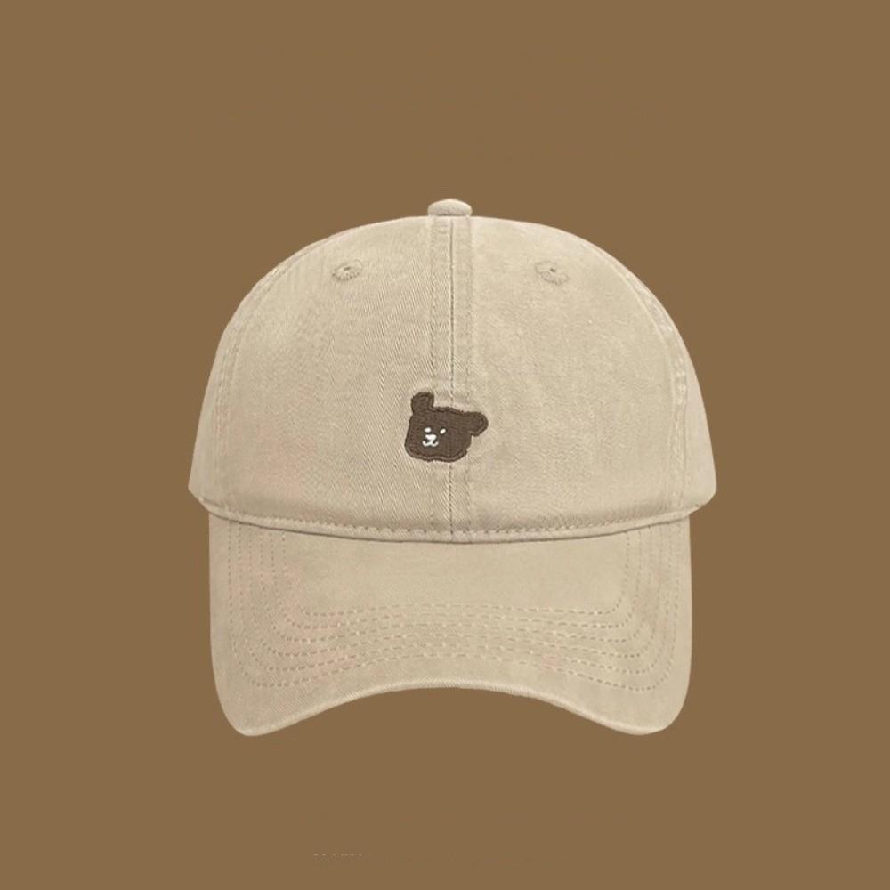 Korean Puppy Embroidery Cap Cotton Snapback Hat Trend Men Women Baseball Cap Outdoor