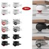 4Pcs Soft Rubber Swivel Caster Roller Furniture Caster Universal Universal  Wheel  Baby Crib