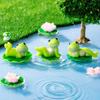 5/6 шт. Мультяшная забавная фигурка лягушки, украшение для рабочего стола, гостиной, микроландшафт, аксессуары для украшения аквариума
