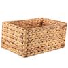 Woven Storage Basket Snack Toy Sundries Organizer Container Natural Straw Desktop Laundry Hamper
