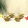 Chirag Handicrafts Paradise Diya Set of 4 Pc In Metal Antique Golden