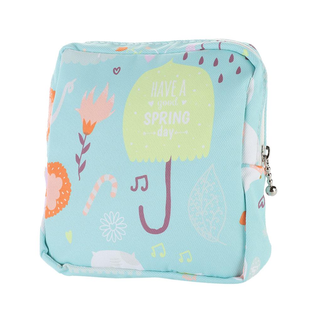Towel Credit Card Holder Coin Purse Sanitary Napkin Storage Bag Sanitary Pad Bags Storage Pouch