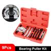 Bearing Removal Tool Set Bearing Separator and Puller Set 9Pcs Bearing Separator Car Repair Tool Kit with Red Case Car Accessories Professional