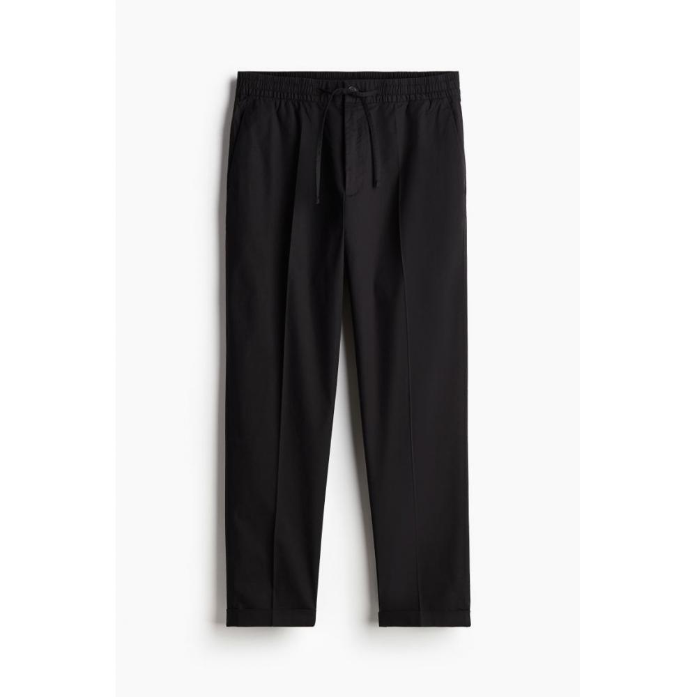 H M Regular Fit Tailored Jogger Pants Black