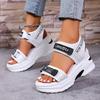 Fashion Women Platform Wedge Sandals Summer Fashion New Comfortable Shoes for Women Light Casual Velcro Beach Sandals Zapatos De Mujer