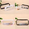 1Pc Soft Plastic Transparent Pencil Case Student Pvc Clear Pen Bag Transparent Bag Office Student Supplies