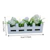 1:12 Scale Miniature Potted Plants Lifelike Artificial Doll Plants Fake Daisy  Children