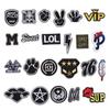 Yixiu Embroidered Black Small Badge: Trendy Clothing Decoration Patch