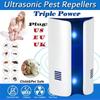 Electronic Ultrasonic Multi-function Pest Repeller Repels Mice Bed Bugs Moths Spiders Mosquitoes Insect Killer EU/US/UK Plug