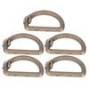 5Pcs D Rings Zinc Alloy Sturdy Durable Multifunctional Wide Application Metal D Rings for Bag Backpack BeltBronze
