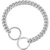 Stainless Steel Large Collar Chain for Dogs, Dog Metal P Chain Links, For Medium, Small dog, Gold Cuban Links Walking Training