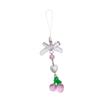 Simple Cherry Strawberry Phone Charm Straps Car Key Hangings Pendants Fashion Bag Decoration Lanyard Purse Accessories