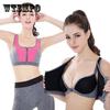 Front Zipper Double Sports Bra Running Fitness Bra Shock-proof Condensing Quick Dry Breathable Underwear Undergarment Undergarment Lingerie Yoga Vest