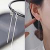 Simple Style Box Chain Tassel Earrings For Women Long Dangle Earring Piercing Line Accessories Thin Mini Ear Jewelry
