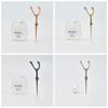 Reusable 50M Tooth Flossing Handle Flossing Holder Stainless Steel Toothpick Set Travel