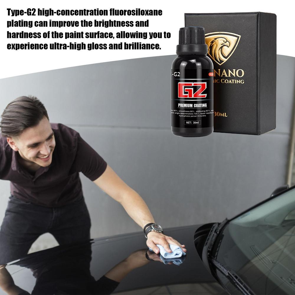 Spray Coating Agent 30ml Liquid Car Agent Coating Paint Form Coating Layer Car Maintenance Supplies Improve Self-Cleaning
