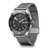 SWISS ARMY Watch Analog Waterproof Men's Quartz Black Dial Mesh Bracelet Stainless Steel Case (316L) Strap Replacement 5 Year Warranty