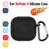 Silicone Earphone Case Dustproof Charging Box Sleeve 2024 Earbuds Accessories for AirPods 4 2024