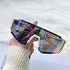 Stylish Unisex Large Frame Design Decorative Glasses with Vibrant Colors