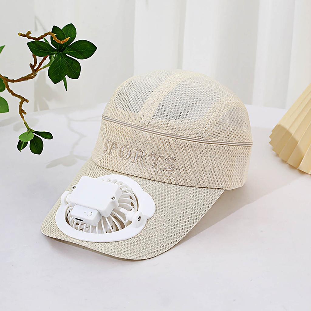 Летняя перезаряжаемая шляпа-вентилятор с сильным ветром и регулируемым солнцем для взрослых с козырьком и кепкой с открытым верхом для отдыха и путешествий