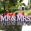 White Mr & Mrs Signs Wedding Letter Decoration Freestanding Romantic Table Ornament for Bridal Showers Anniversaries Engagements