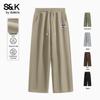 Baleno Men's S&K Series JPB Triangle Print Loose Straight-Leg Casual Pants