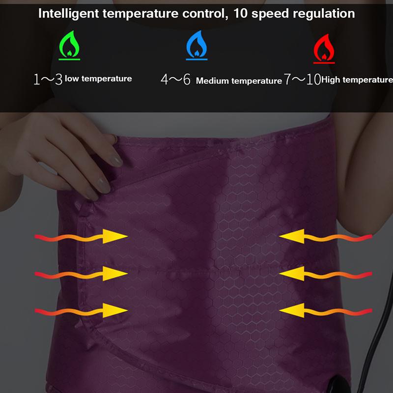 Electric Sauna Heating Belt Slimming Waist Warm Vibration Weight Loss Beauty Far Infrared Belly Trimmer Back Pain Relief Tool
