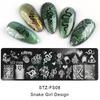1PC Stainless Steel Printing Nail Stamping Plates Manicure Leaves Maple Template Mold Xmas Snowflakes Nail Art DIY Decorations