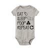 Newborn Baby Funny Rompers Summer Infant Boy Girl Jumpsuit Bodysuit Outfits Infant Short Sleeve Boys Girls
