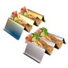 Wave Shape Stainless Steel Taco Holders Mexican Food Rack Pancake Holder Cake Toast Stand Rack Shells