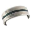 Steel Ring 'Peaceful' Silver Green - 7 Mm