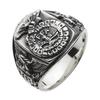 American Casual Eagle College Ring 925 Silver Fr0376 Size 21 [Figmart] [Silver Accessory]