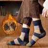 2/3/5 Pairs Winter Socks Thick Cotton Socks Keep Warm Mid-Tube Stocking Plaid Stocking Unisex One Size Fits All Leisure Sports Couple Socks