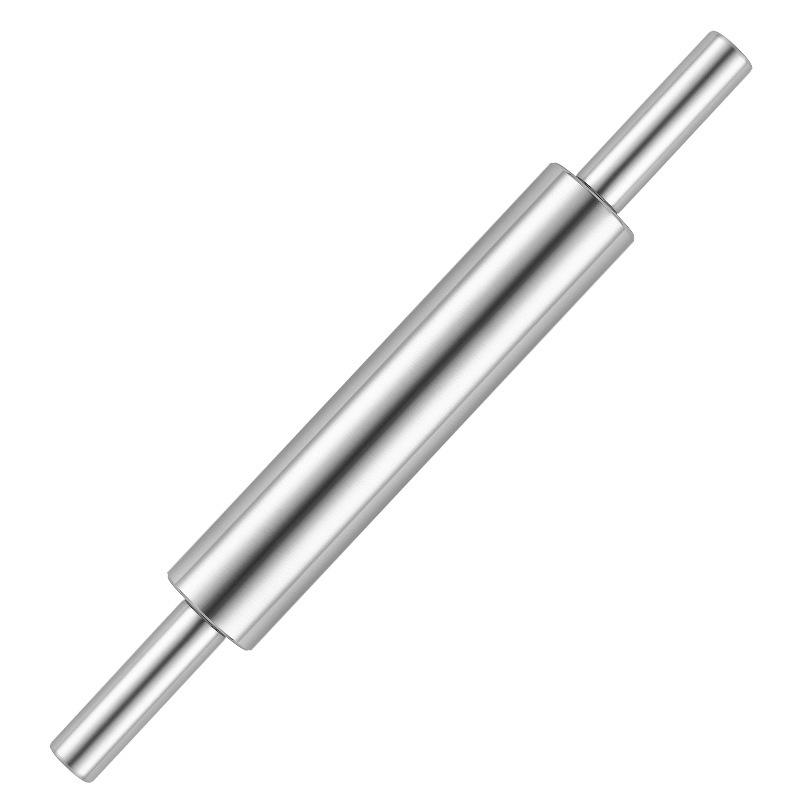 Stainless Steel Seamless Rolling Pin for Dough, Dumplings, Noodles, and Baking