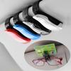 Multifunctional Car Sun Visor Glasses Clip Holder Sunglasses Clip Card Ticket Holder Pen Case Box Universal Accessories