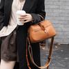 Soft Leather Handbag Genuine Leather Pillow Bag Single-shoulder Bag Crossbody Small Square Bag