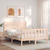 VidaXL Bed Frames with Headboard Small Double Solid Wood 3193176