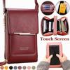 Women Fashion Mobile Phone Bag Touch Screen Vertical Crossbody Mini Shoulder Bag Coin Purse