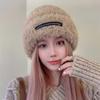 Plush Hat Autumn and Winter Women's Style Baotou Big Brim Small Fisherman Hat Big Head Circumference Woolen Hat Handicraft