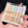 9-Color Concealer Cream Palette Ultimate Spot Acne Dark Circles Tear Grooves Coverage for Brightening and Smoothing Skin Tone Flawless Makeup