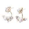 LOKUMI Earrings Made In Japan Preciosa Crystal Hypoallergenic Back Back Earrings Bijou Pearl Bijou Earrings Elegant Flower Bouquet Popular Nickel Free