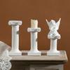 Roman Pillar Statues Greek Columns Candle Holder Resin Candlestick Stand Wedding Table Decoration Home Garden Decorative Figure