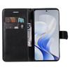 For Vivo S19 5G/V40 5G Case Solid Color Leather Mobile Cover Wallet Stand with Strap