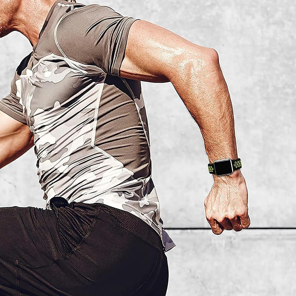 Silicone Strap For Apple Watch Band 44mm 45mm 49mm 40mm 41mm Soft Watchband Correa Bracelet iWatch Series 3 4 5 6 7 Se 8 Ultra